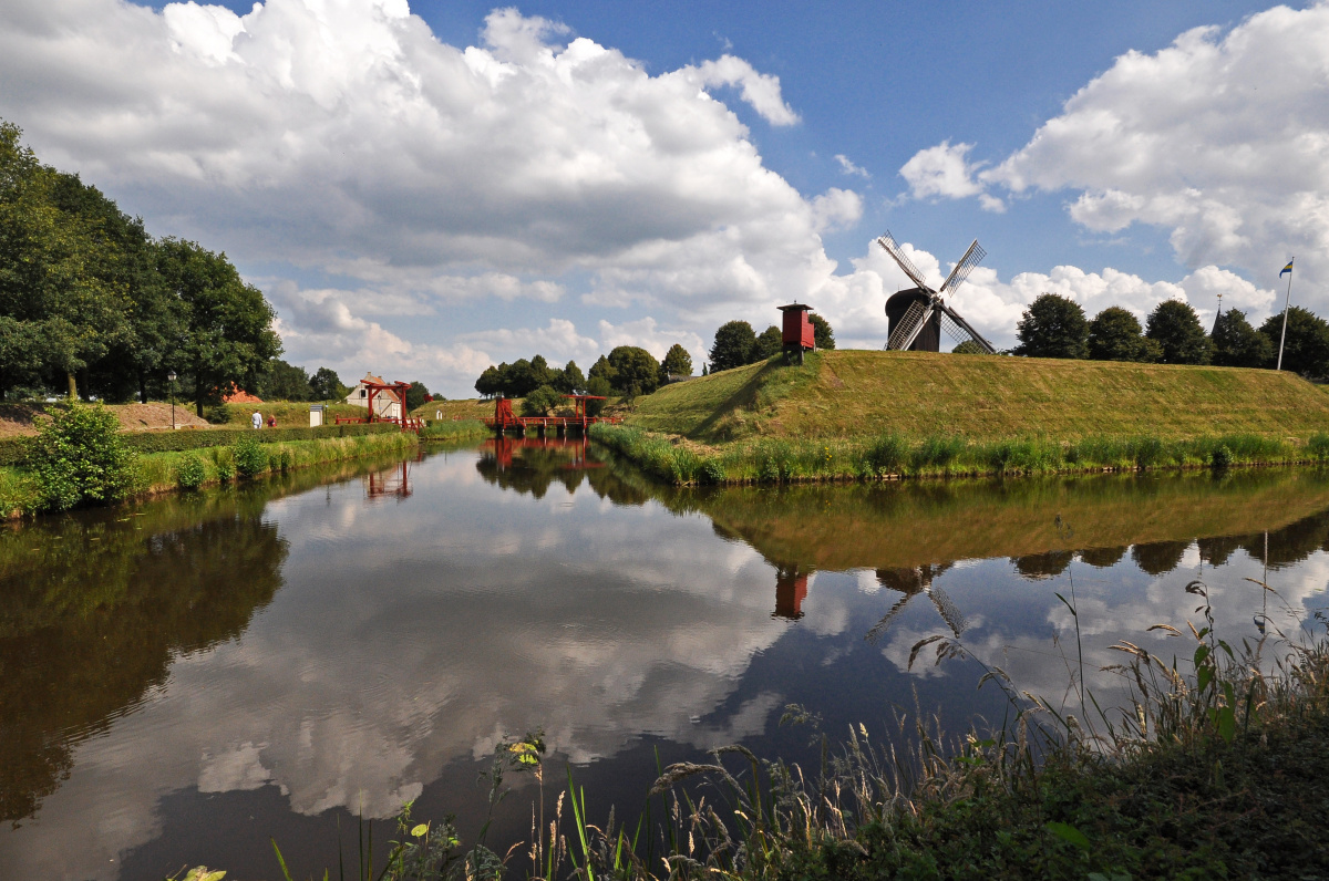 Bourtange – Pevnost s půdorysem pěticípých hvězd