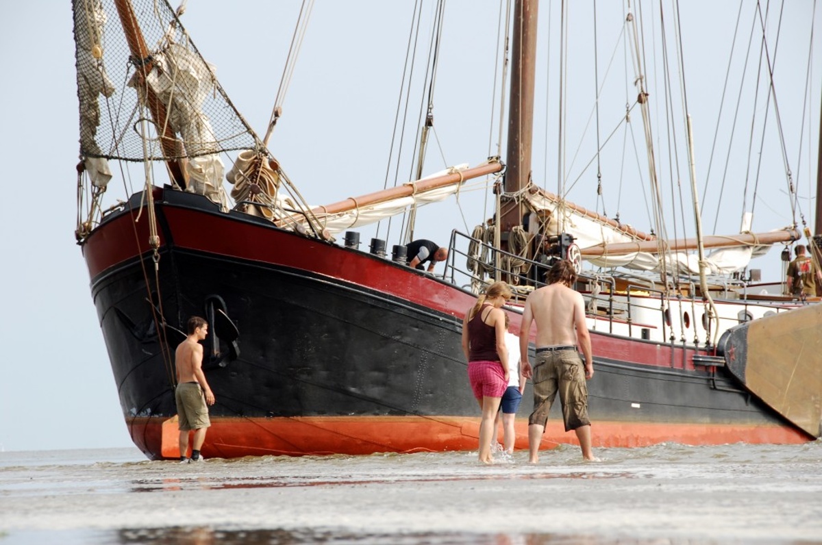 Wadlopen - přechod mezi pevninou a ostrovy